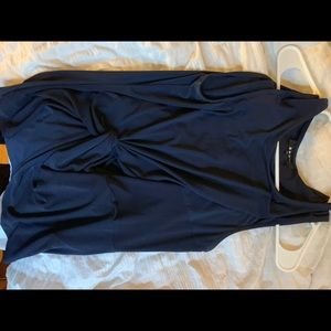 DKNY M Navy Blue Tanktop Twist Detail Professional